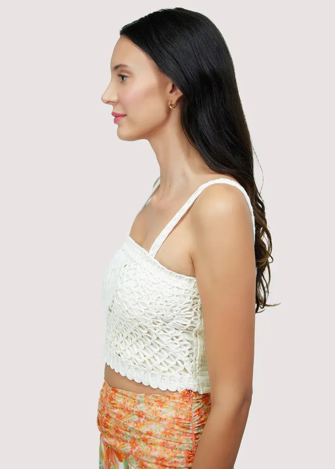 Lucia Top Ecru Women Lost Wander Tops