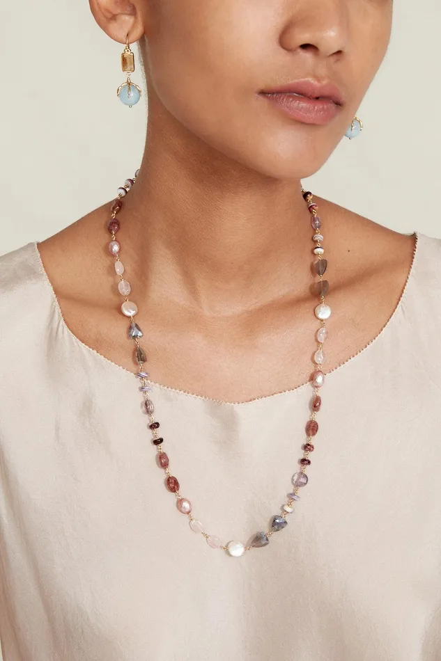 Maeve Necklace Lavender Mix Women Chan Luu Necklaces