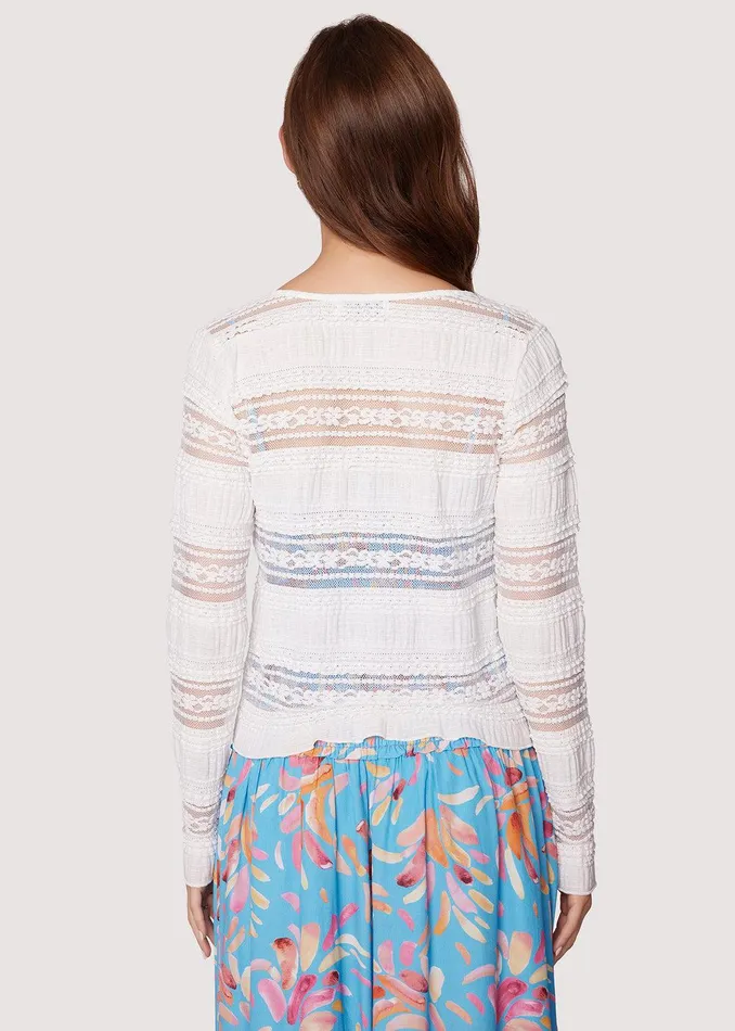 Magnolia Dreams Front Tie Cardigan Offwhite Women Lost Wander Tops