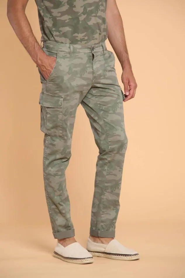 Man Chile Cargo Pants In Cotton With Camouflage Pattern Extra Slim Mason039s Pants
