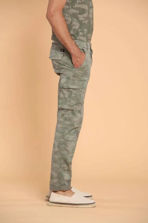 Man Chile Cargo Pants In Cotton With Camouflage Pattern Extra Slim Mason039s Pants