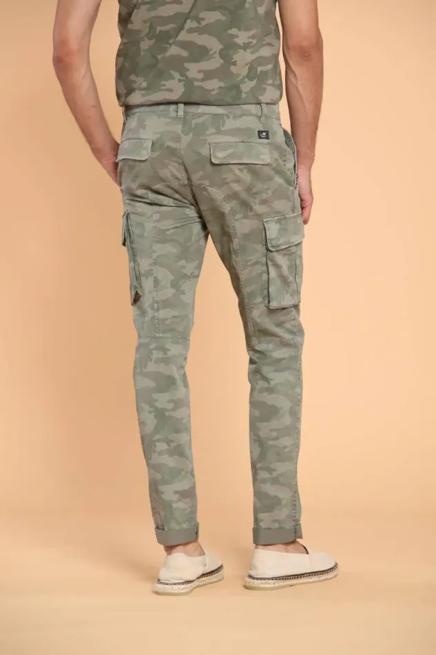 Man Chile Cargo Pants In Cotton With Camouflage Pattern Extra Slim Mason039s Pants