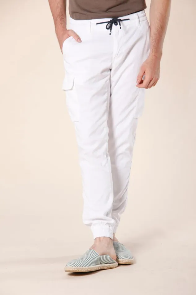 Man Chile Elax Cargo Pants In Twill With Coulisse Extra Slim Mason039s Pants