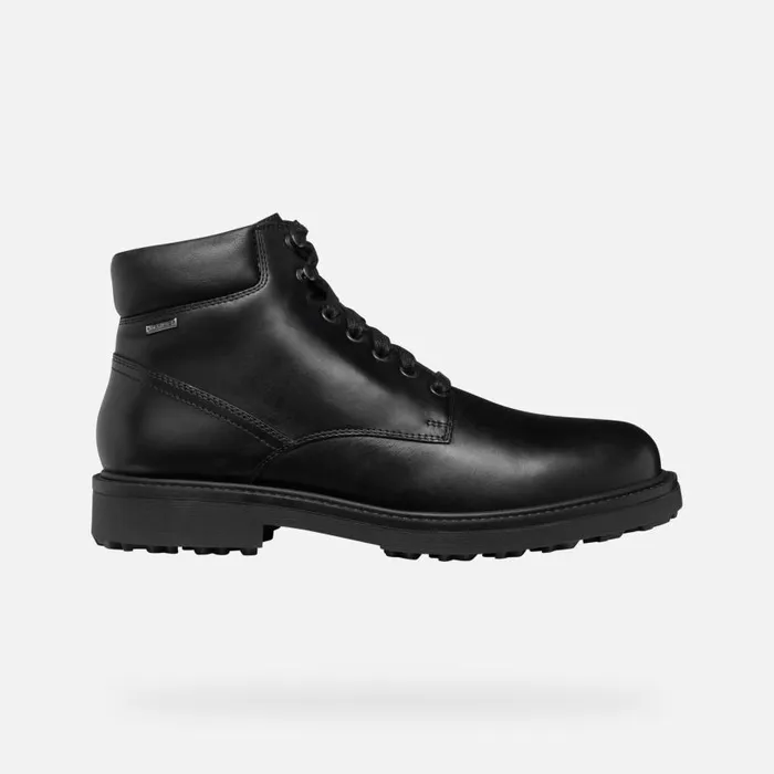Man Geox Ankle Boots LAGORAI GRIP ABX MAN Black Waterproof Boots Black