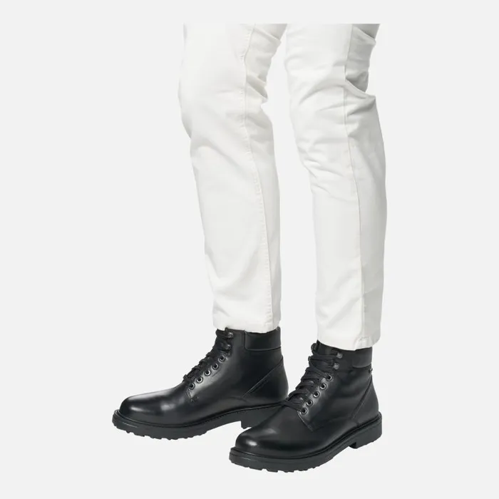 Man Geox Ankle Boots LAGORAI GRIP ABX MAN Black Waterproof Boots Black