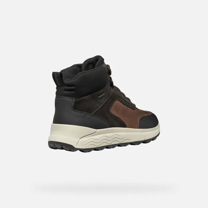 Man Geox Ankle Boots SPHERICA 4X4 ABX MAN Coffee Waterproof Boots Coffee