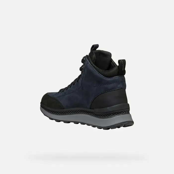 Man Geox Ankle Boots SPHERICA ACTIF X2 ABX MAN NavyBlack Mid Calf Boots Navyblack