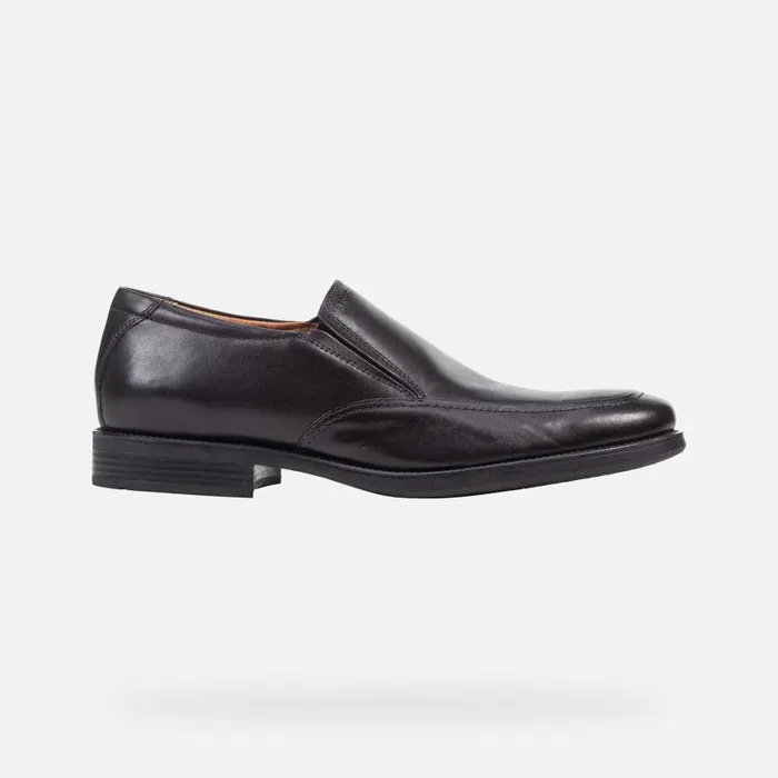 Man Geox Formal Shoes FEDERICO Men039s Black Leather Shoes Geox Black