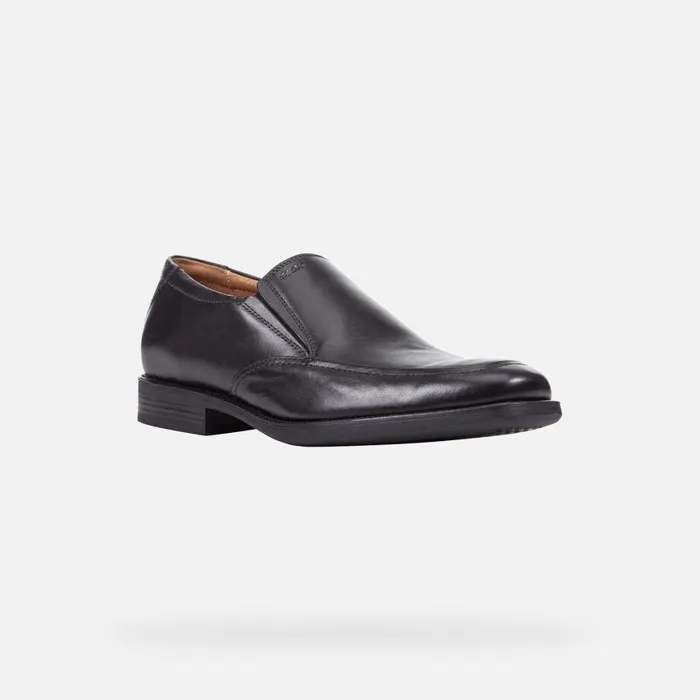 Man Geox Formal Shoes FEDERICO Men039s Black Leather Shoes Geox Black