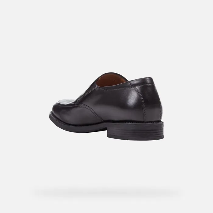 Man Geox Formal Shoes FEDERICO Men039s Black Leather Shoes Geox Black