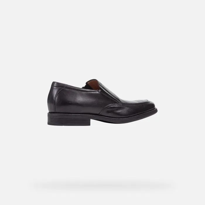 Man Geox Formal Shoes FEDERICO Men039s Black Leather Shoes Geox Black