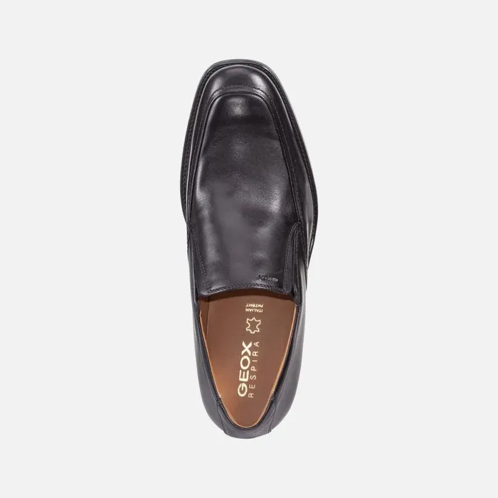Man Geox Formal Shoes FEDERICO Men039s Black Leather Shoes Geox Black