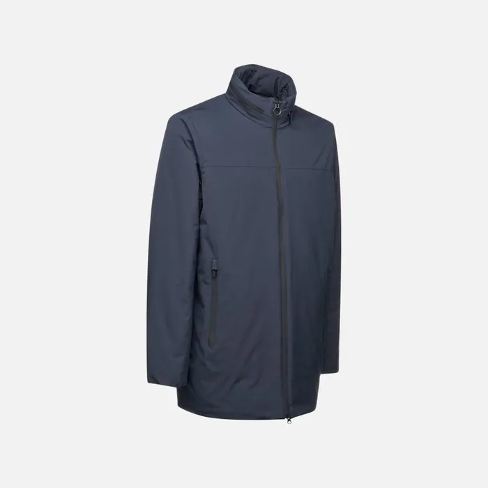 Man Geox Jackets SPHERICA MAN Sky Captain Midseason Jacket Sky Captain