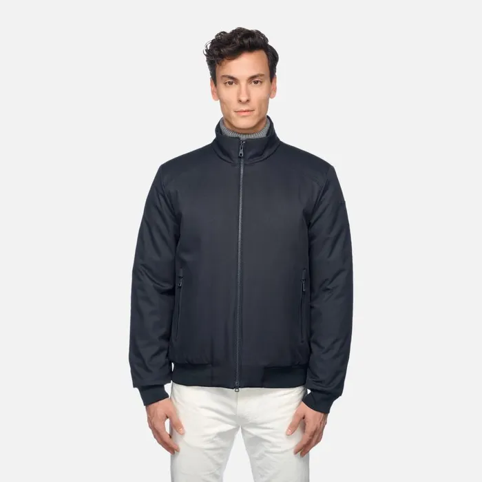 Man Geox Jackets VINCIT MAN Sky Captain Bomber Jacket Sky Captain