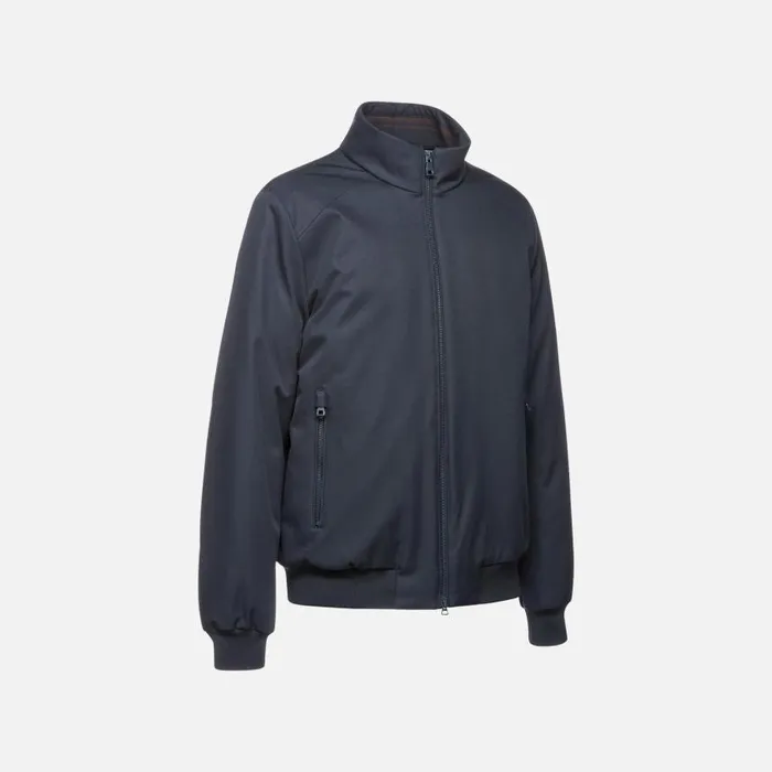 Man Geox Jackets VINCIT MAN Sky Captain Bomber Jacket Sky Captain