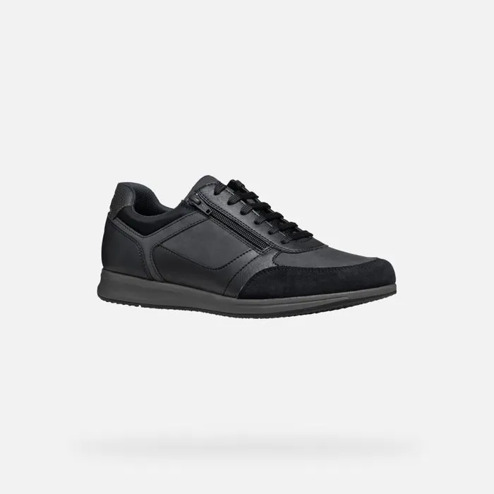 Man Geox Sneakers AVERY MAN Navy Low Top Sneakers Navy