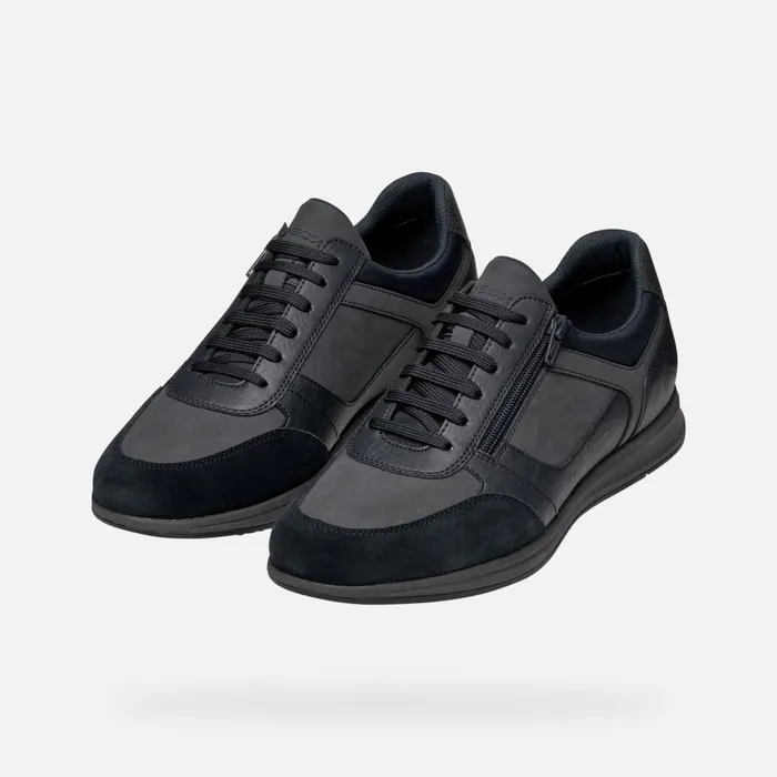 Man Geox Sneakers AVERY MAN Navy Low Top Sneakers Navy
