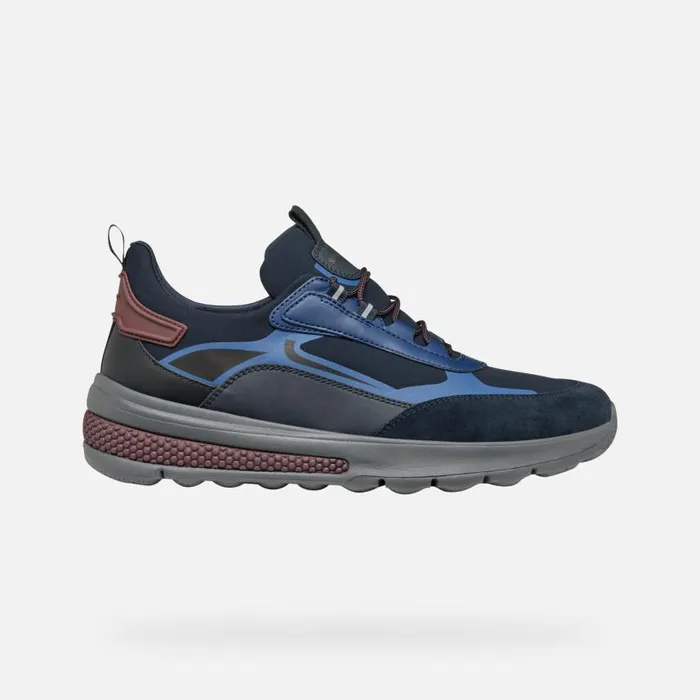 Man Geox Sneakers SPHERICA ACTIF MAN NavyBlue Low Top Sneakers Navyblue