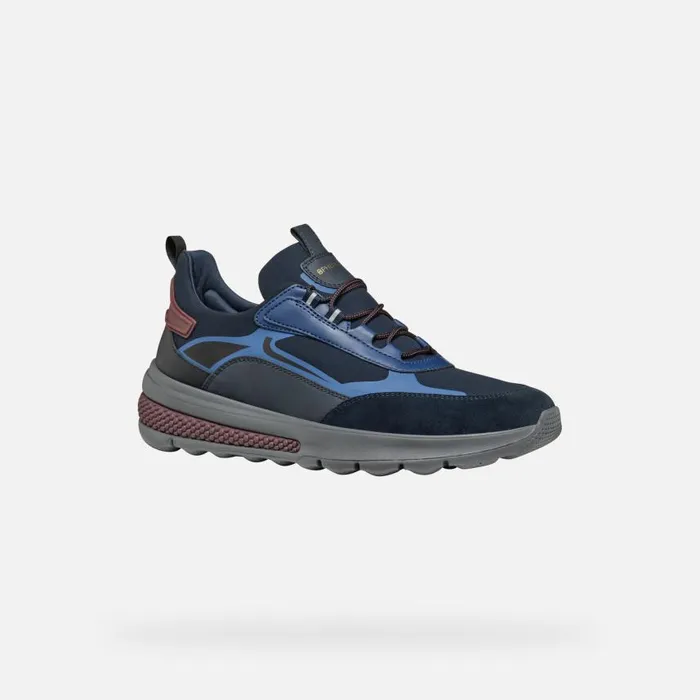 Man Geox Sneakers SPHERICA ACTIF MAN NavyBlue Low Top Sneakers Navyblue