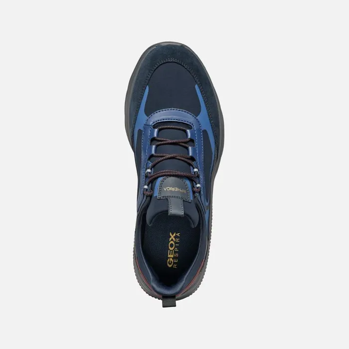 Man Geox Sneakers SPHERICA ACTIF MAN NavyBlue Low Top Sneakers Navyblue