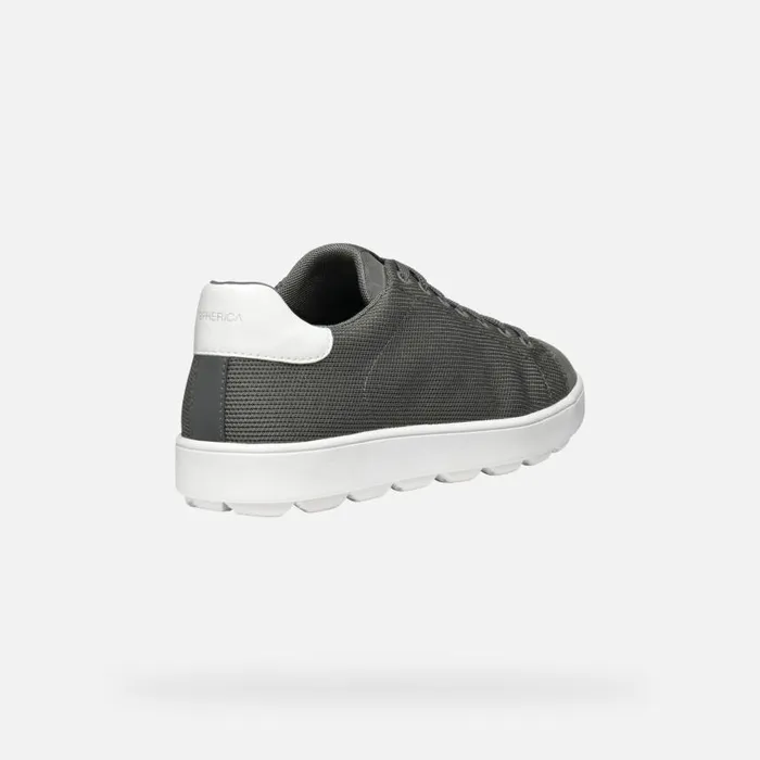 Man Geox Sneakers SPHERICA ECUB1 MAN Dark Grey Low Top Sneakers Dark Grey