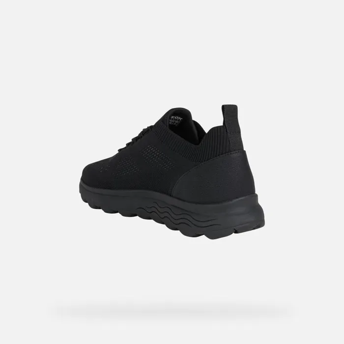 Man Geox Sneakers SPHERICA Men039s Black Fabric Sneakers SS Black