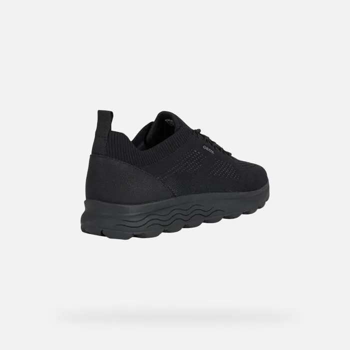Man Geox Sneakers SPHERICA Men039s Black Fabric Sneakers SS Black