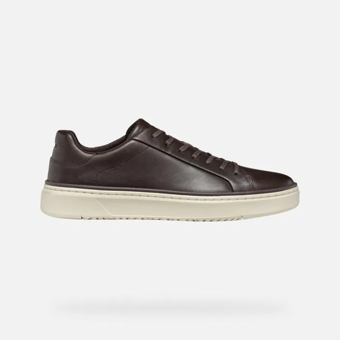 Man Geox Sneakers ZACKERTY MAN Coffee Low Top Sneakers Coffee
