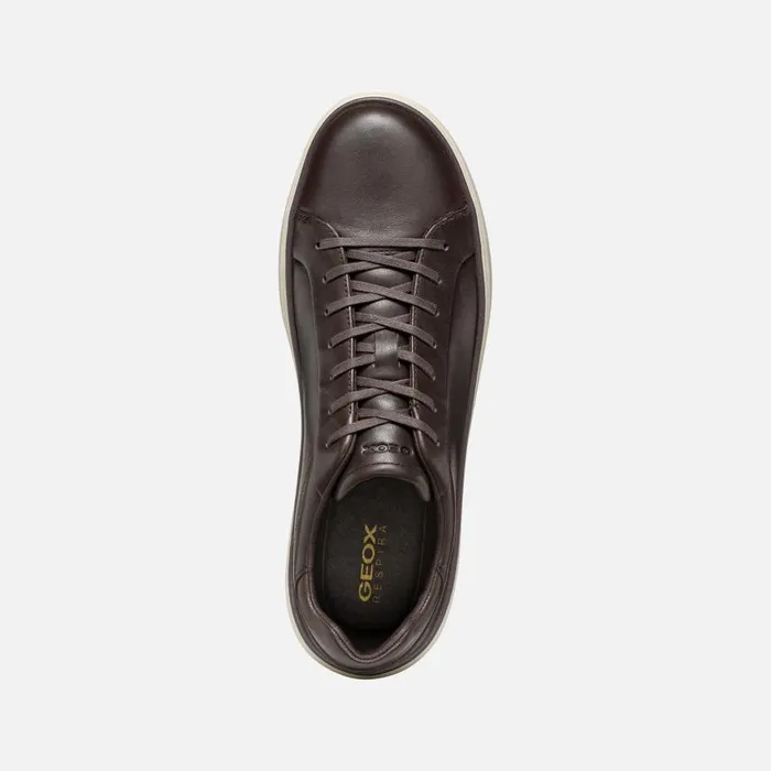 Man Geox Sneakers ZACKERTY MAN Coffee Low Top Sneakers Coffee