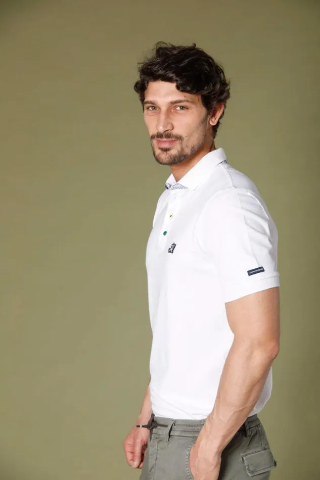 Man Leopardi Polo In Piquet With Tailoring Details Regular Mason039s Polos and Tshirts