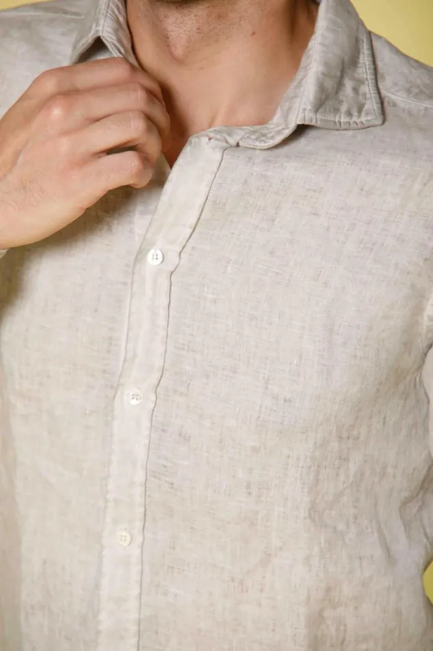 Man Torino Long Sleeve Shirt Linen Regular Fit Mason039s Shirts