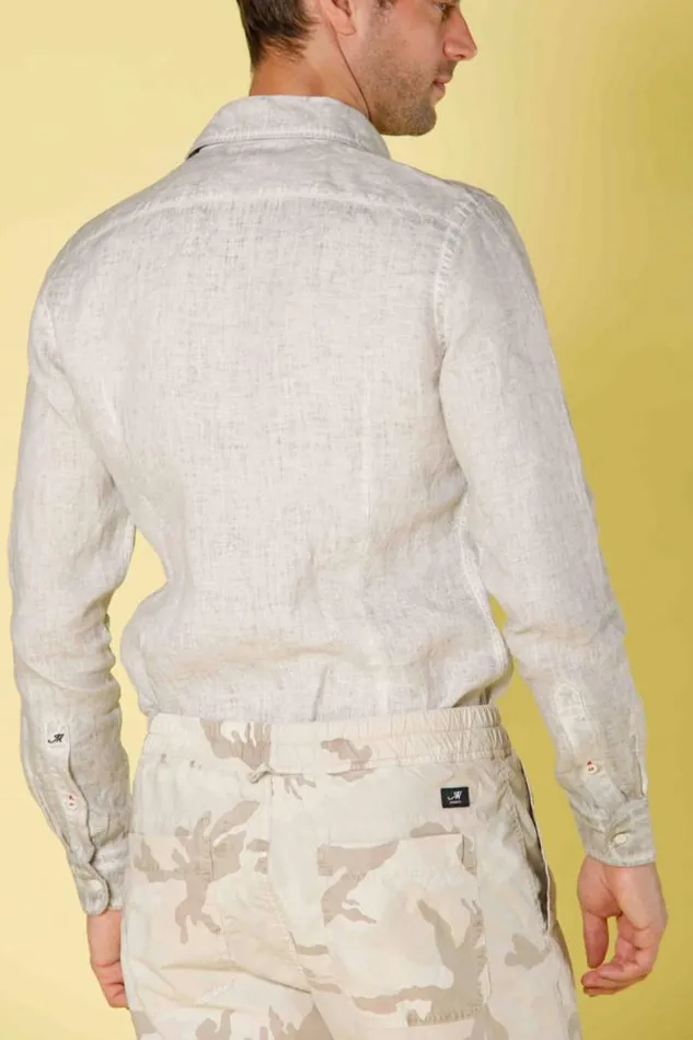 Man Torino Long Sleeve Shirt Linen Regular Fit Mason039s Shirts