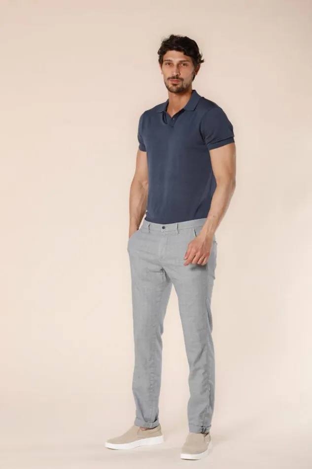 Man Torino Style Chino Pants In Cotton With Wales Print Slim Mason039s Pants