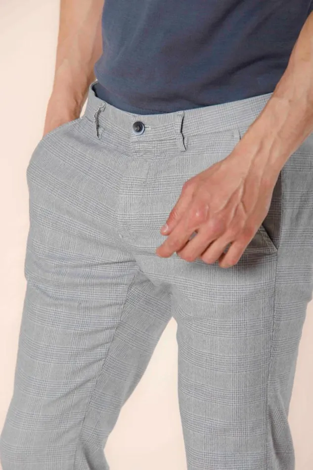 Man Torino Style Chino Pants In Cotton With Wales Print Slim Mason039s Pants