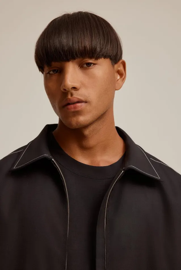 Man Venroy Jackets Contrast Stitch Wool Jacket