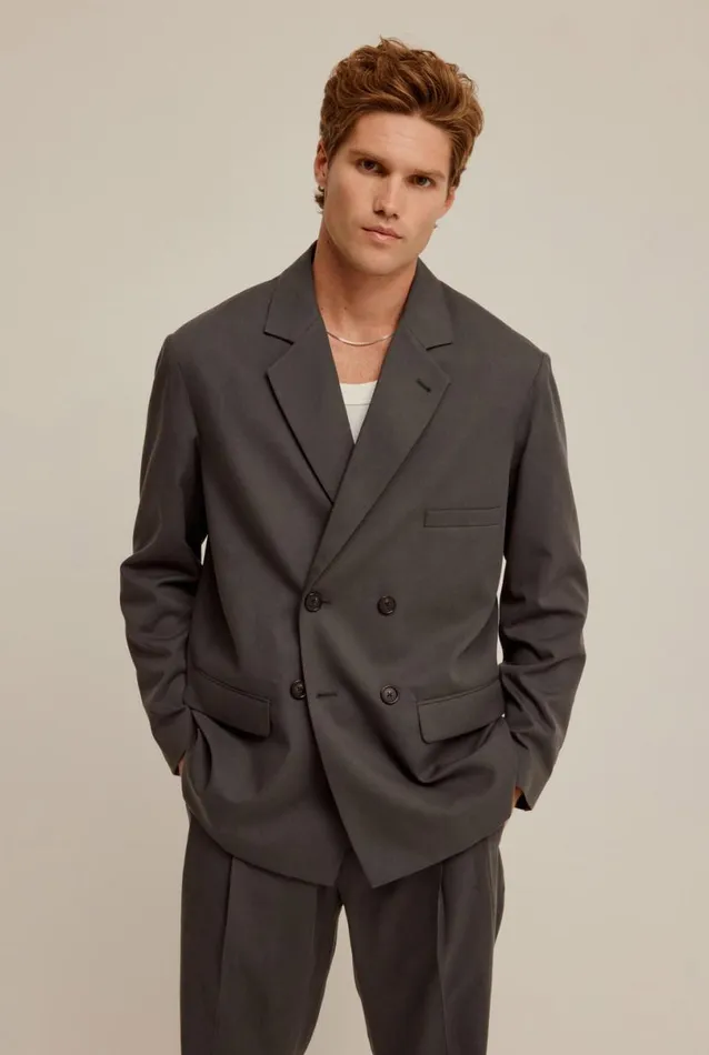Man Venroy Jackets Double Breasted Tailored Blazer