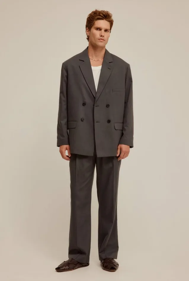 Man Venroy Jackets Double Breasted Tailored Blazer