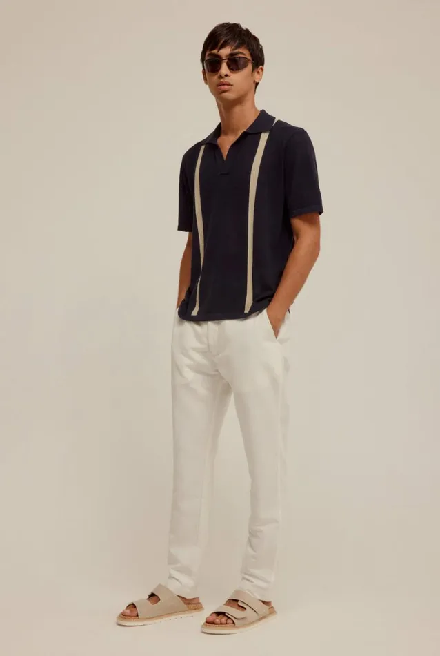 Man Venroy Pants Summer Side Tab Trouser