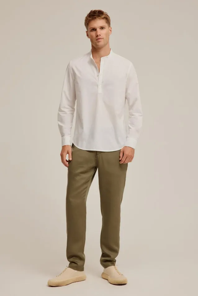 Man Venroy Pants Tencel Side Tab Trouser