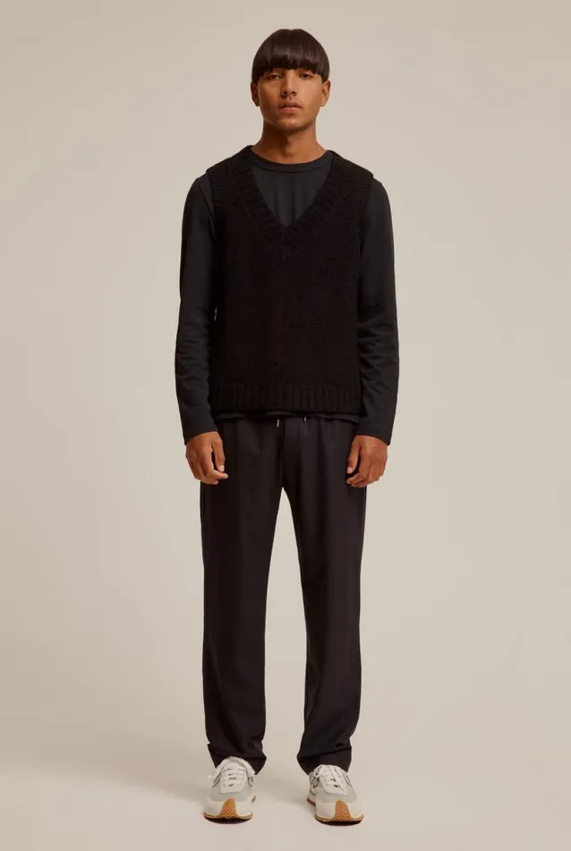 Man Venroy Sweaters Wool Knitted Vest