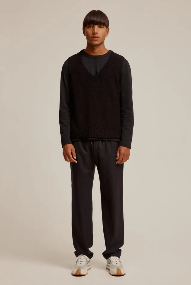 Man Venroy Sweaters Wool Knitted Vest