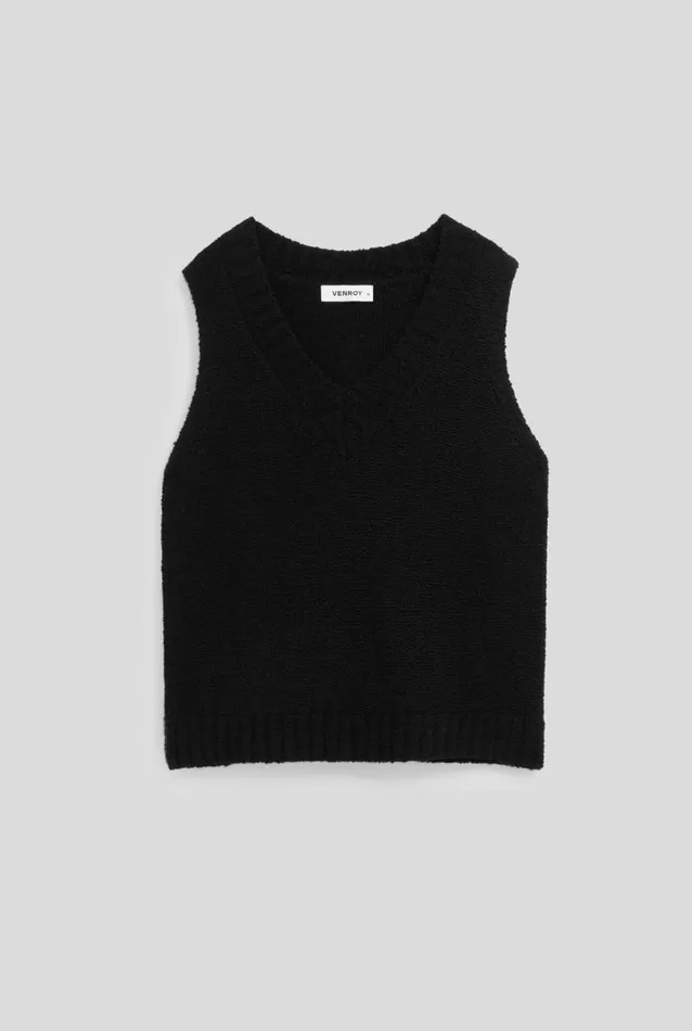 Man Venroy Sweaters Wool Knitted Vest