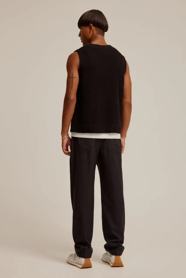 Man Venroy Sweaters Wool Knitted Vest
