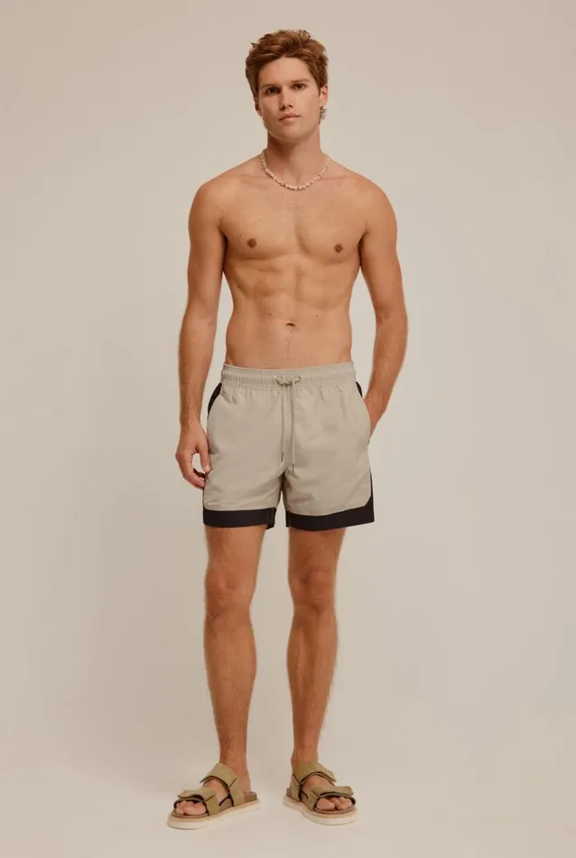 Man Venroy Swim Shorts Contrast Border Swim Short