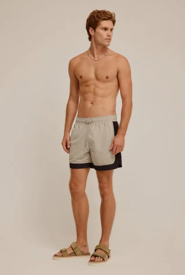 Man Venroy Swim Shorts Contrast Border Swim Short
