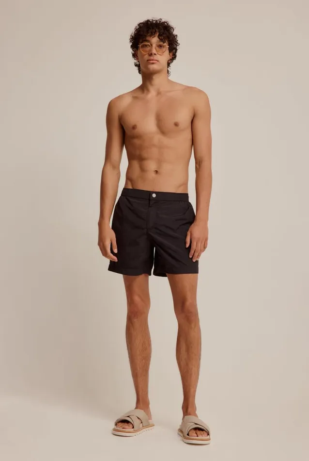 Man Venroy Swim Shorts Solid Snaplock Swim Short
