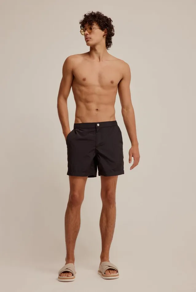 Man Venroy Swim Shorts Solid Snaplock Swim Short