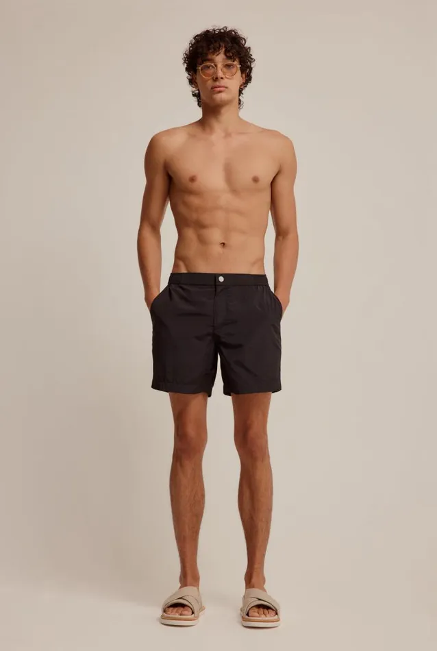 Man Venroy Swim Shorts Solid Snaplock Swim Short