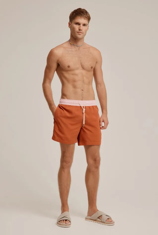 Man Venroy Swim Shorts Solid Swim Short PicanteCameo Pink