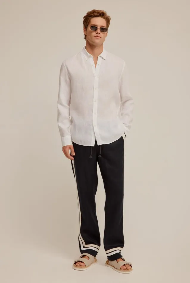 Man Venroy TShirts Linen TShirt